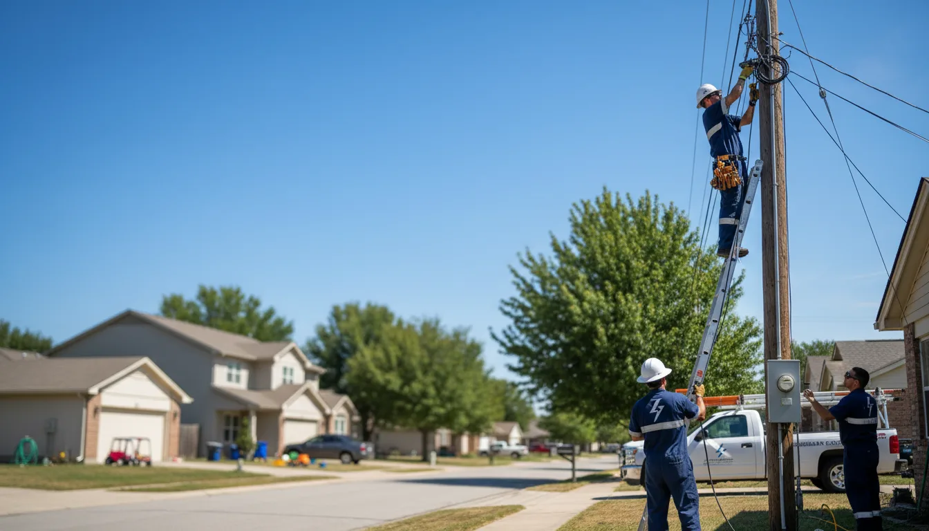 Residential electrician providing installation services in Burr, NE